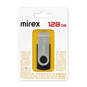 USB флеш-диск  128 Gb Mirex Swivel Black 